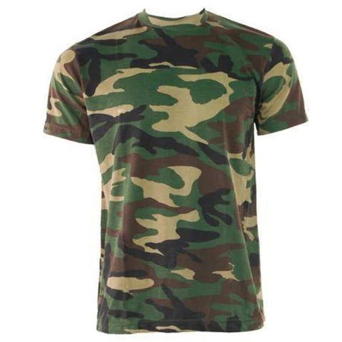 Camo T-shirts - 4 colours available