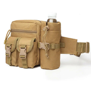 Tactical Waist Bag With Water Bottle Attachment - 7 colours available
