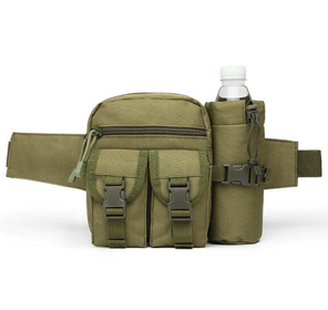 Tactical Waist Bag With Water Bottle Attachment - 7 colours available