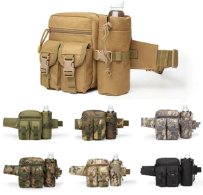Tactical Waist Bag With Water Bottle Attachment - 7 colours available